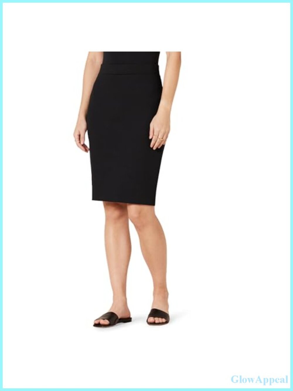 Ponte Pull-On Fitted Pencil Skirt Business Casual